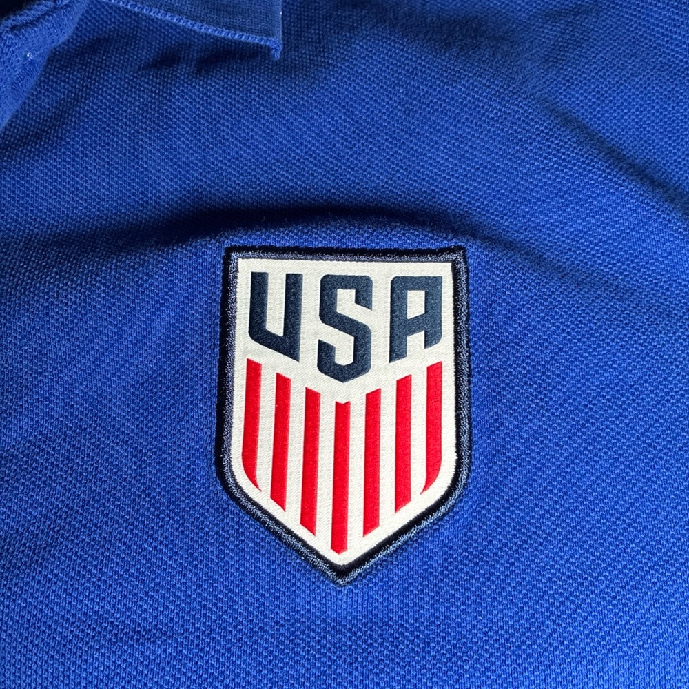 Nike Size Large  USA United States USMNT 2024 Pique Travel Polo - Picture 2 of 6